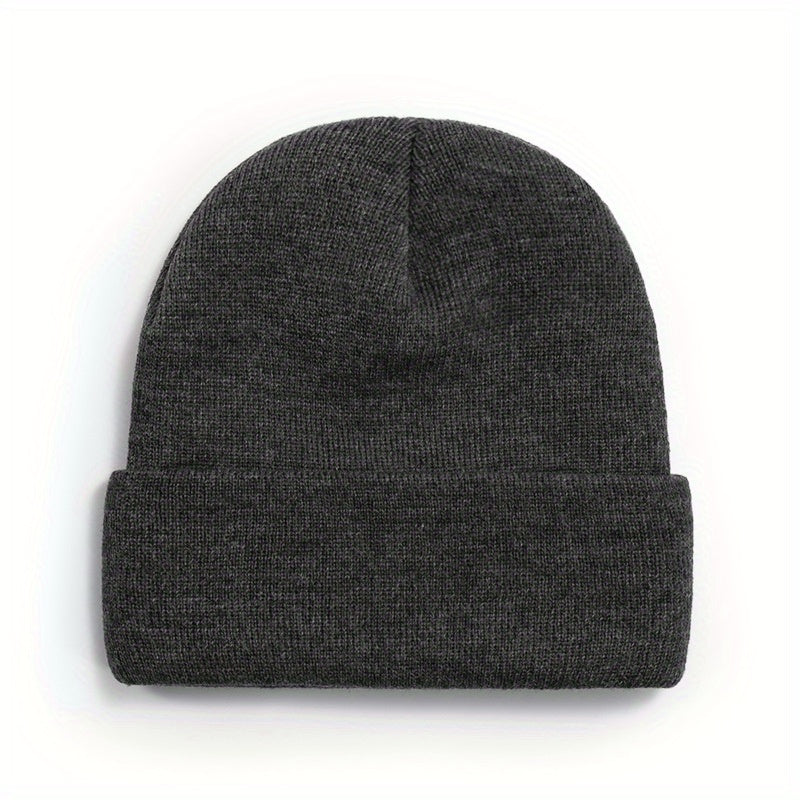 Solid Outdoor Breathable Beanie Hat Warm Knitted Hat Unisex Style Hat