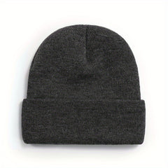 Solid Outdoor Breathable Beanie Hat Warm Knitted Hat Unisex Style Hat