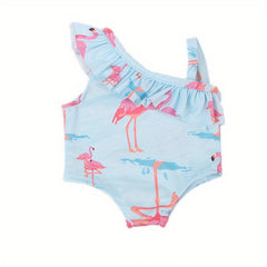 American Girl Doll Clothes Flamingo Swimsuit Doll Bikini Summer Bathing Suit