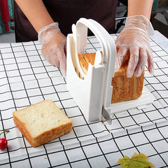 Adjustable Foldable Bread Slicer for Perfectly Sliced Bread Every Time