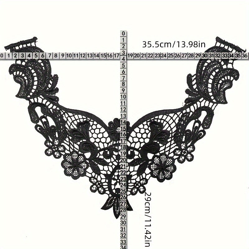 Water Soluble Lace Embroidery Polyester Silk Hollow Corsage Collar Sewing