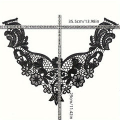 Water Soluble Lace Embroidery Polyester Silk Hollow Corsage Collar Sewing