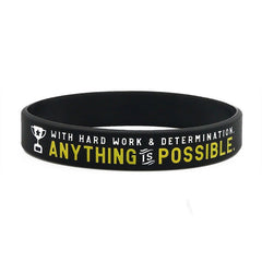 Motivational Baseball Silicone Bracelet for Teams & Players