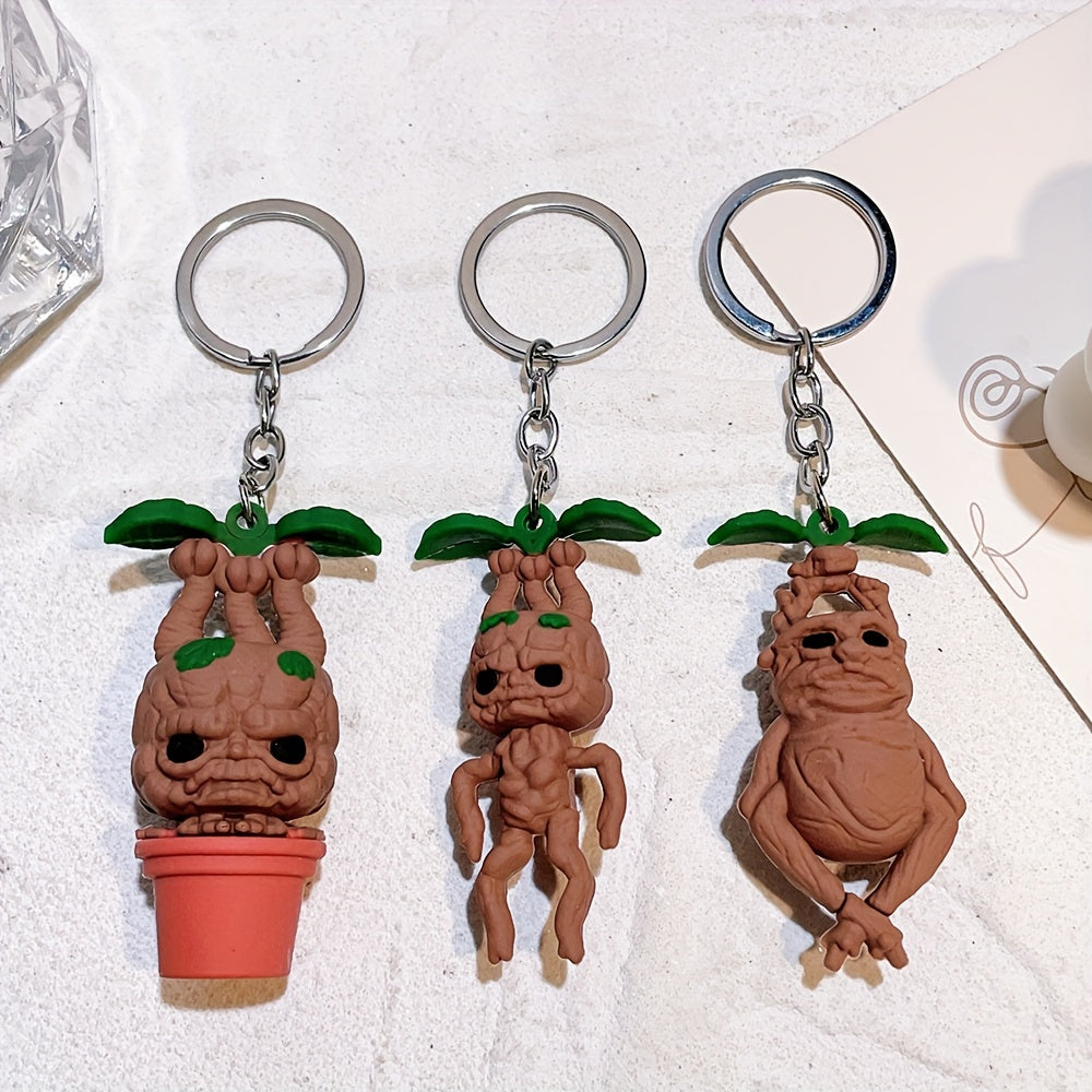 Chubby Mandrake Pendant Keychain 5.08 cm Halloween Party Gift