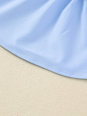 Baby Girl's Ruffled Top and Solid Shorts Set