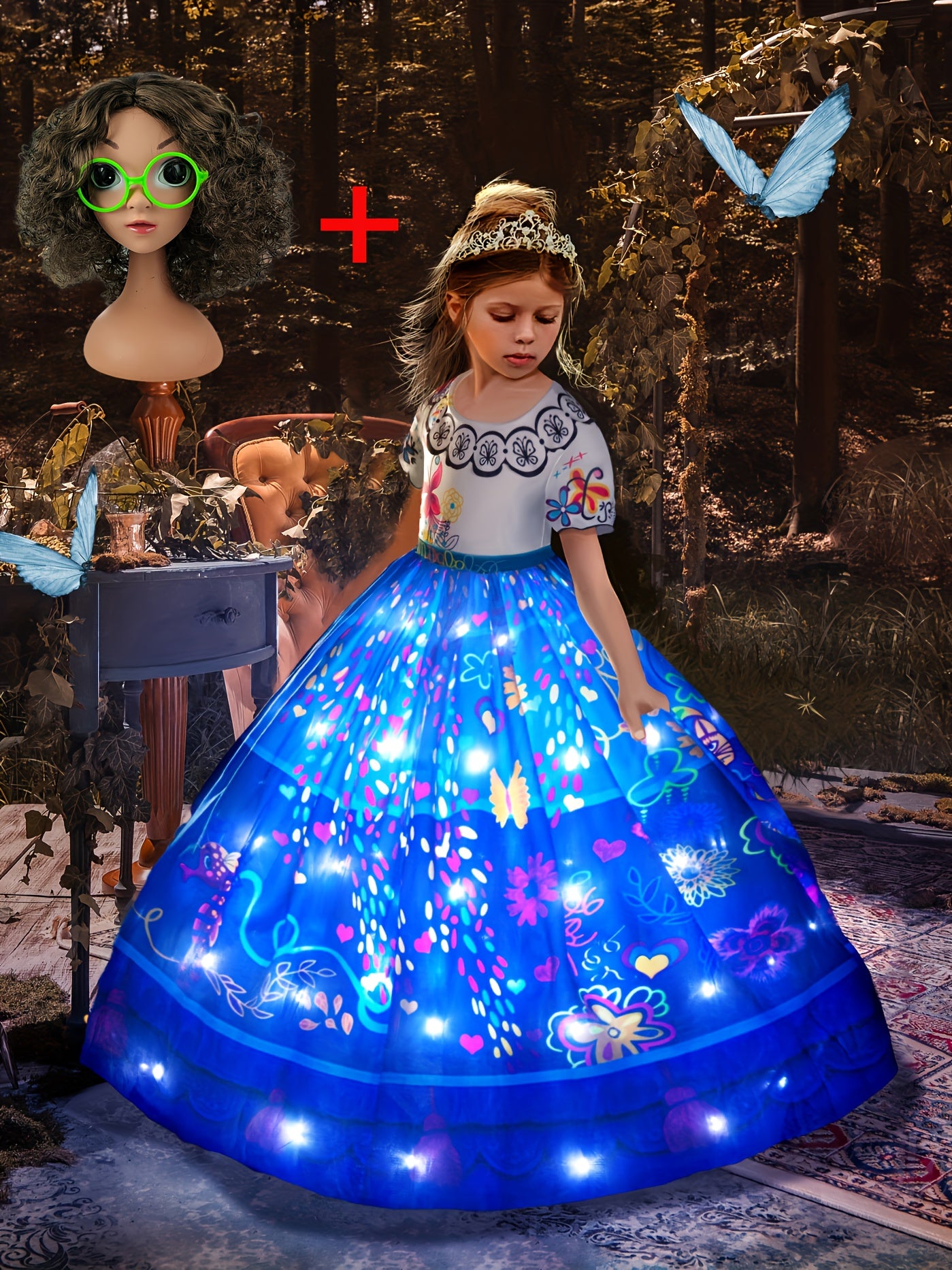Fun Light Up Costume Flower Fairy Cosplay Dress