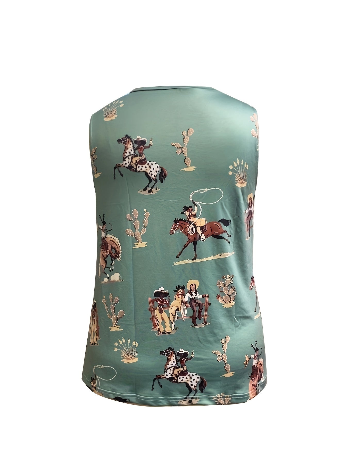Cartoon Graphic Tank Top Women's Clothing