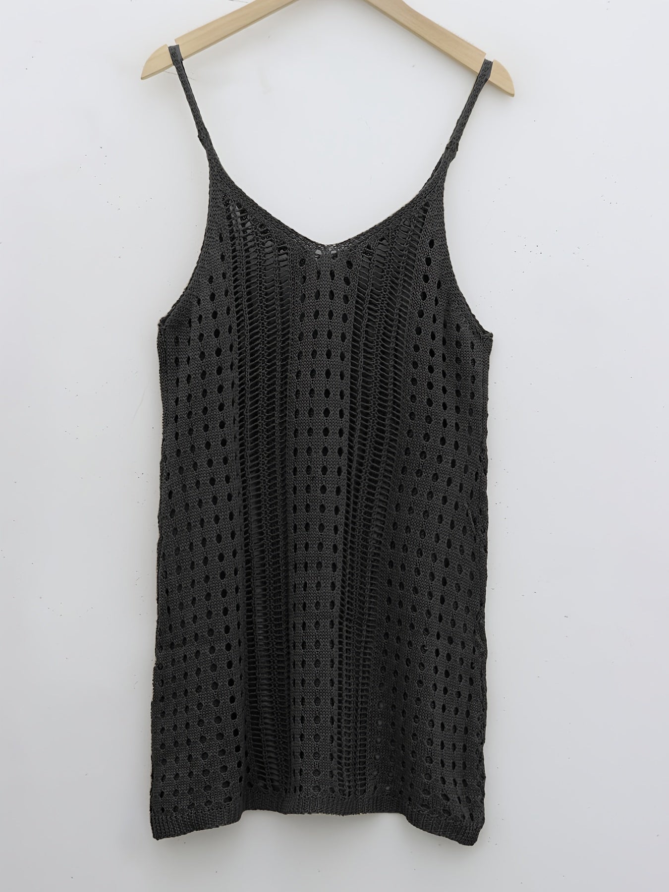 Beach Coverup Cami Dress Vacation V Neck Dress Women's Clothing
