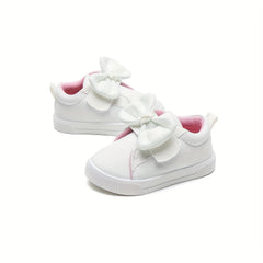 Toddler Girls Bowknot Flat Walking Shoes Casual Lightweight Sneakers