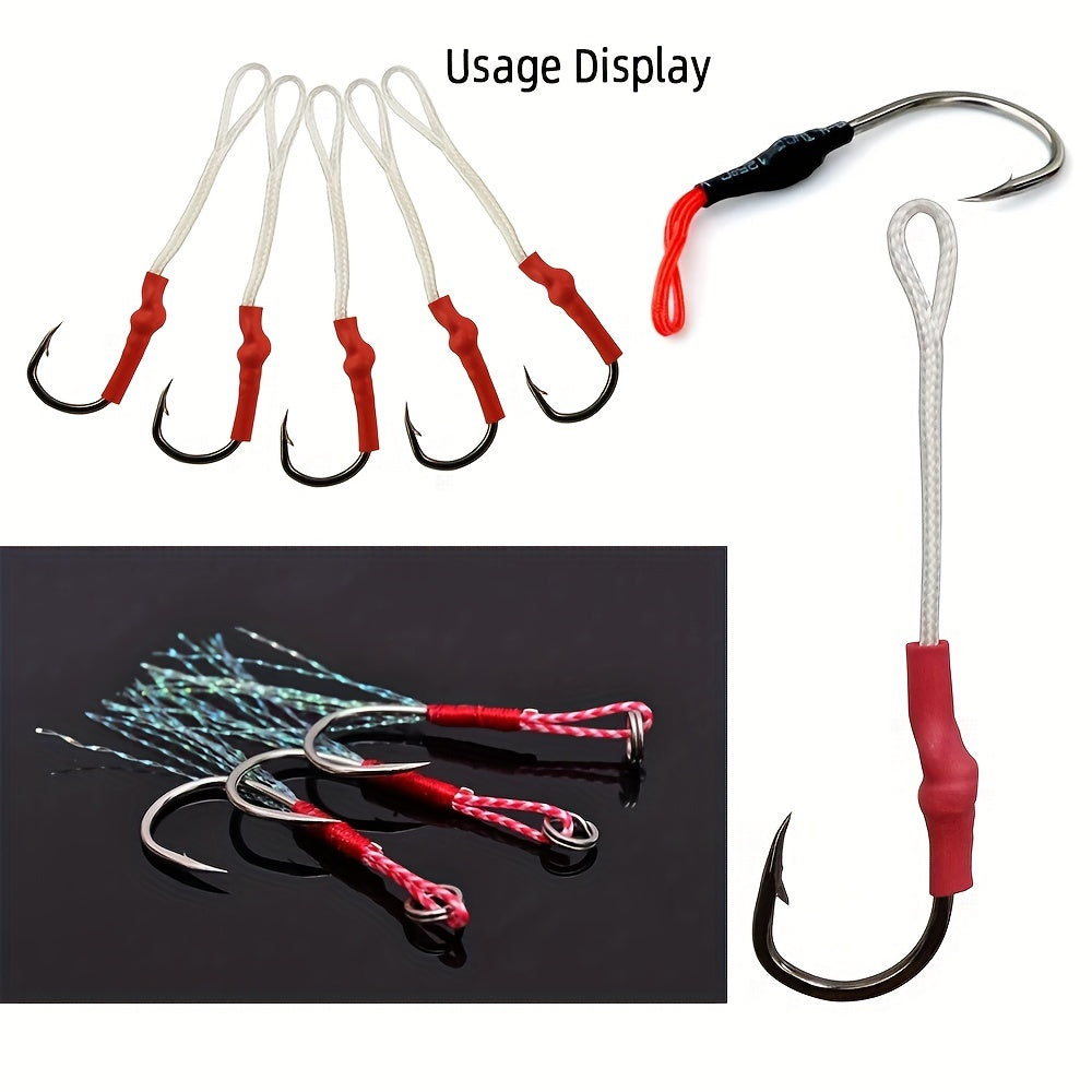 5m 196in 85in Red Braided Fishing Line 16 Strands PE Fishing Line