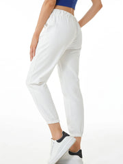 Ankle Length Harem Banded Slimming Pants Elastic Waist Female Trousers