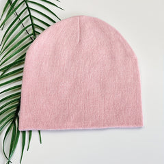 Pink Snake Jacquard Beanie Hat Soft Knit Hip Hop Cap