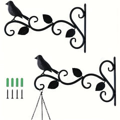 2pcs Hanging Flower Rack Two Birds Garden Flower Plants Supplies