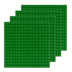 4pcs 16x16 Building Block Base Plate Compatible With Main Brands