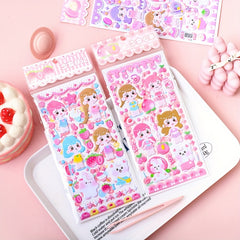 Cartoon 3D Dress Up Foam Stickers