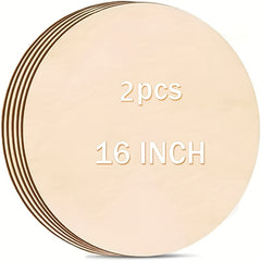 2pcs 40 64 Cm Round Wood Circles Crafts Natural Blank Signs Door Hangers