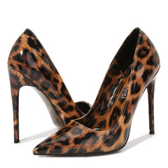 Leopard Print Pointed Toe High Heels Stiletto Pumps