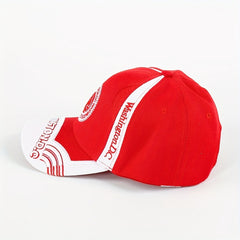 Unisex Sunshade Adjustable Baseball Cap With Letter Embroidered