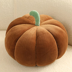 Striped Pumpkin Plush Toy 3D Fluffy Halloween Party Favors