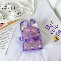 Kids Sequin Backpack Cartoon Travel School Bag