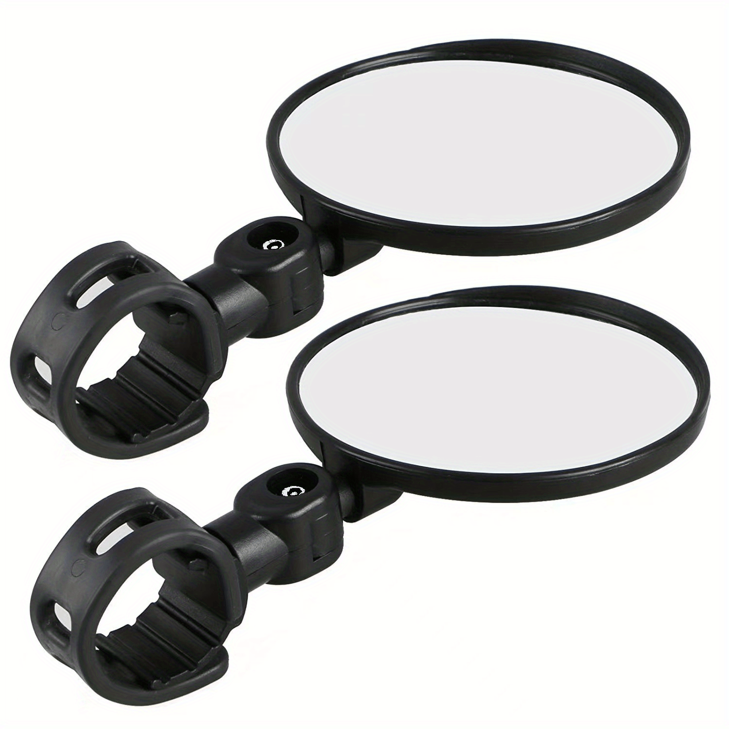 2pcs 360 Rotatable Bike Mirror for Mountain & Road Bikes Safety Visibility