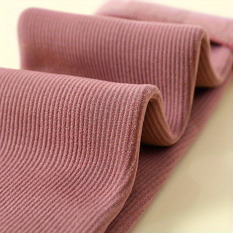 4 Pairs Plush Lined Socks Warm Mid Tube Women's Stockings