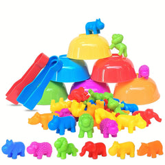 Mypre Dinosaur Counting & Sorting Toy Set for Kids - Fun Learning Activity