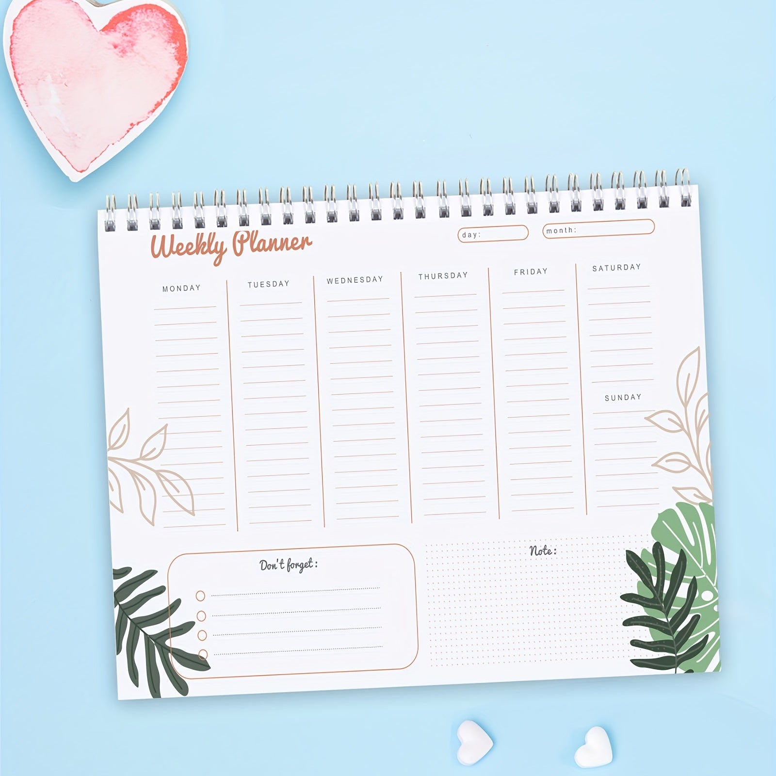 Weekly Planner With To Do List Tasks Achieve Your Goals
