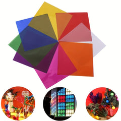 120pcs Colorful Cellophane Sheets for DIY Crafts & Wrapping Paper