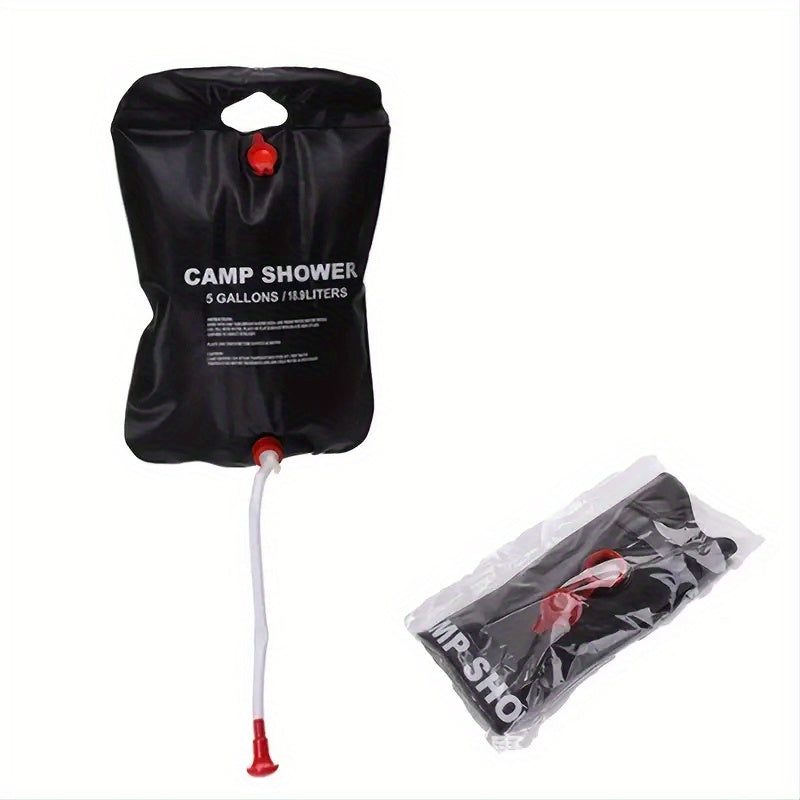 Portable Solar Shower Bag 20L Capacity for Outdoor Travel Hiking Camping