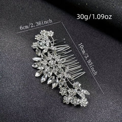 Crystal Hair Comb Bridal Insert Comb Head Decoration