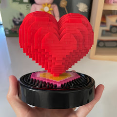 Heart-shaped Building Blocks Confession Gift
