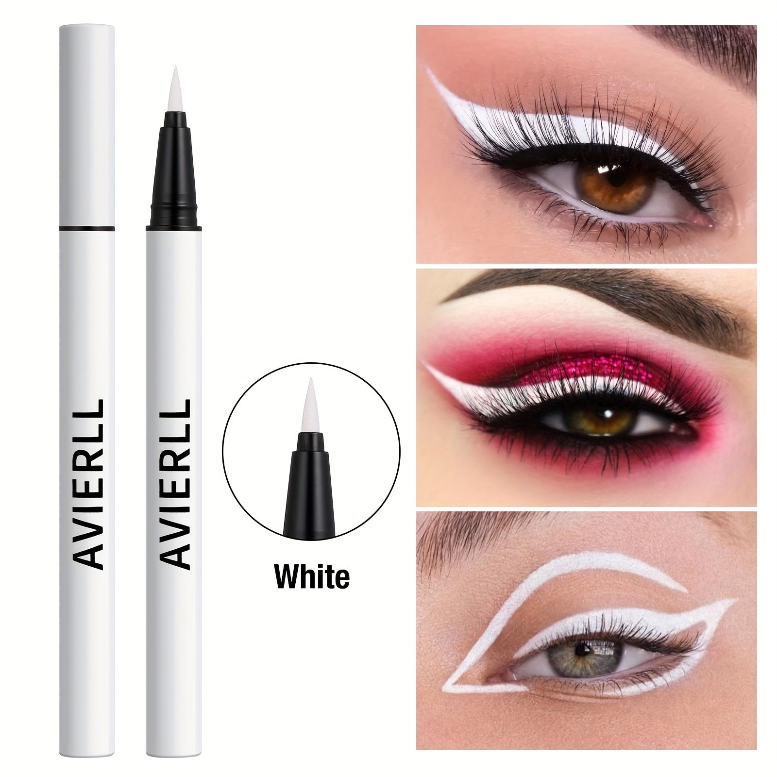 AVIERLL Waterproof Liquid Eyeliner Long Lasting Smudgeproof Makeup Pen