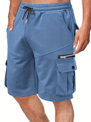 Men s Cargo Shorts with Drawstring Flap Pockets