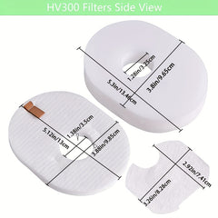 Foam & Felt Filters Kit for Shark Rocket HV300 HV301 HV302 HV