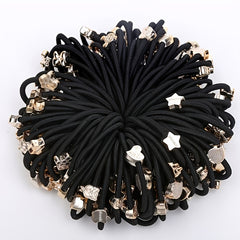 50pcs Girls Elastic Hair Ties Thick Hair Accessories Gift