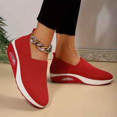 Women's Mesh Sneakers Casual Slip On Shoes Lightweight Low Top