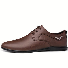 Men's Pointed Toe Lace Up Loafer Shoes British Style Formal Shoes