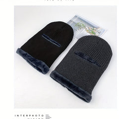 Men's Thickened Windproof Balaclava Hat for Winter Outdoor Activities