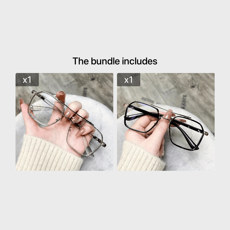 Anti Light Men's Large Frame Glasses Unisex Glasses Frame