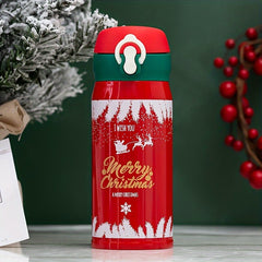 Christmas Printed Insulation Water Cup Stainless Steel Bottle 500ml