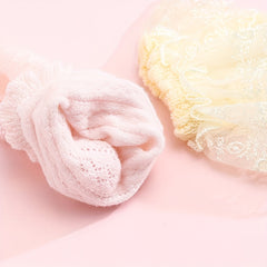 3 Pairs Baby Girls Lace Ruffled Socks Children's Socks