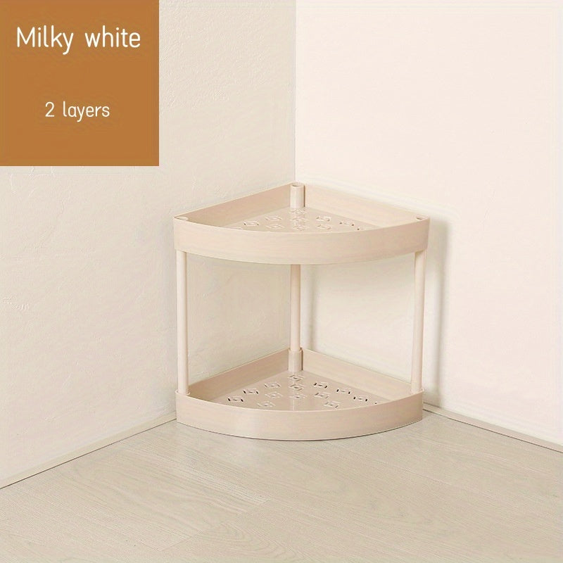 Layered and Corner Storage Rack - Ideal for Kitchens, Bathrooms, Living Rooms