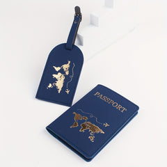 Passport Clip Luggage Tag Travel Set 2 piece Set