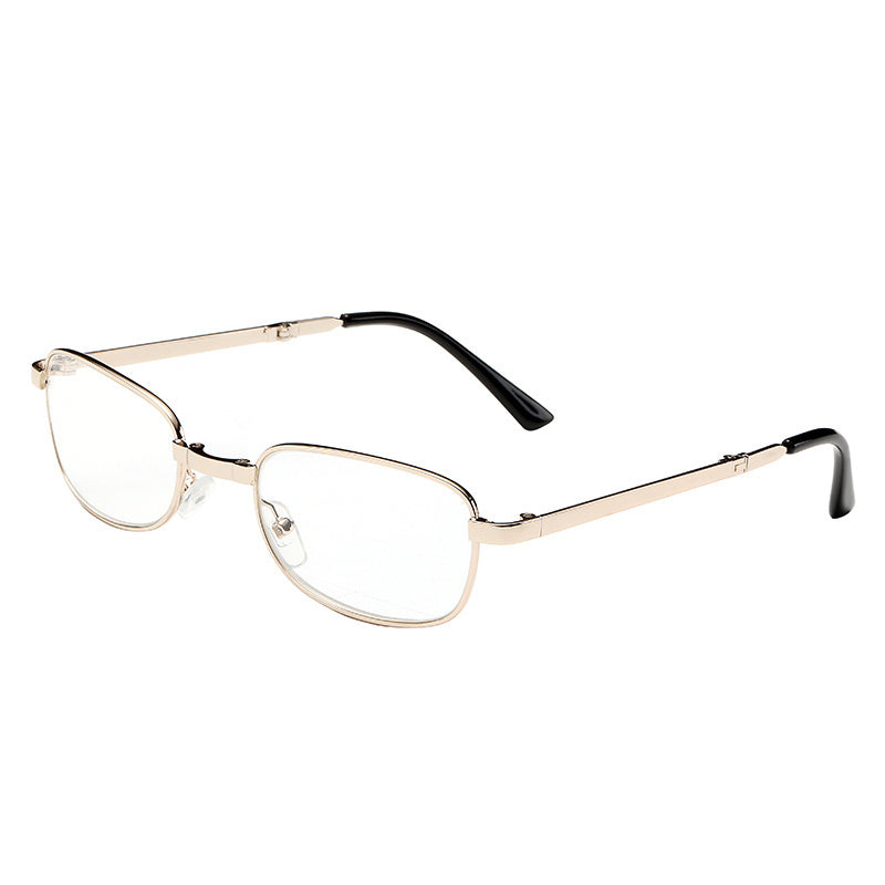 Portable Metal Folding Reading Glasses High Definition Presbyopic Glasses