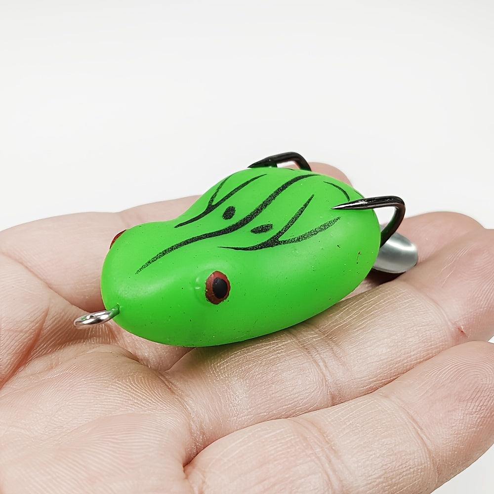 10pcs Bionic Soft Frog w/ Blade 8-14g Silicone Soft Bait Sea Fishing Tackle