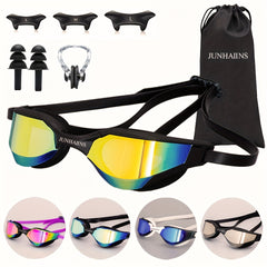 Waterproof Swimming Goggles Plating Silicone Swim Glasses