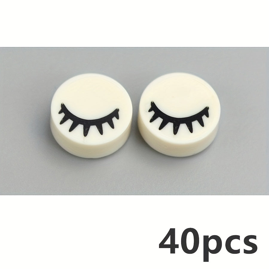 Circular Eyelash Pattern Building Blocks Creative MOC Toys