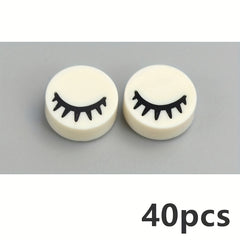 Circular Eyelash Pattern Building Blocks Creative MOC Toys