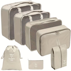 7pcs Travel Storage Bags Portable Clothes Shoes Luggage Storage Bag